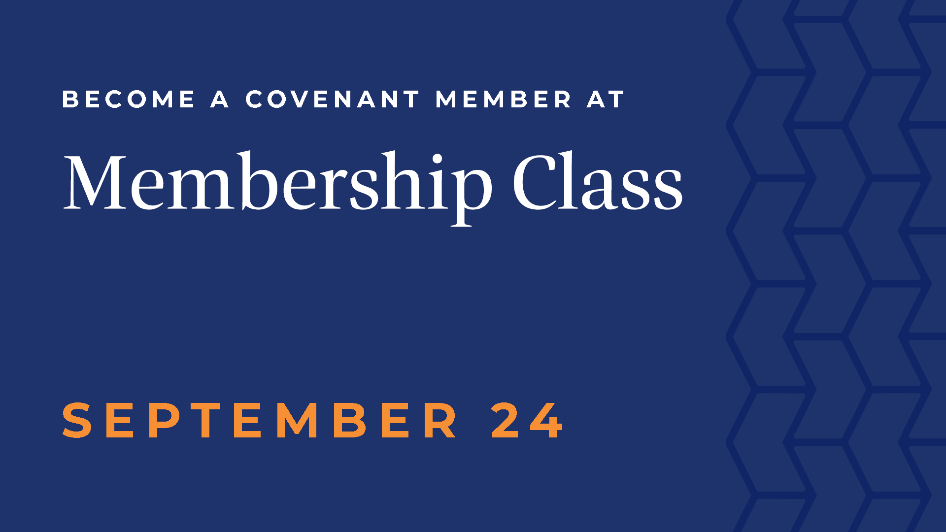 Membership Class 1 - Membership Class