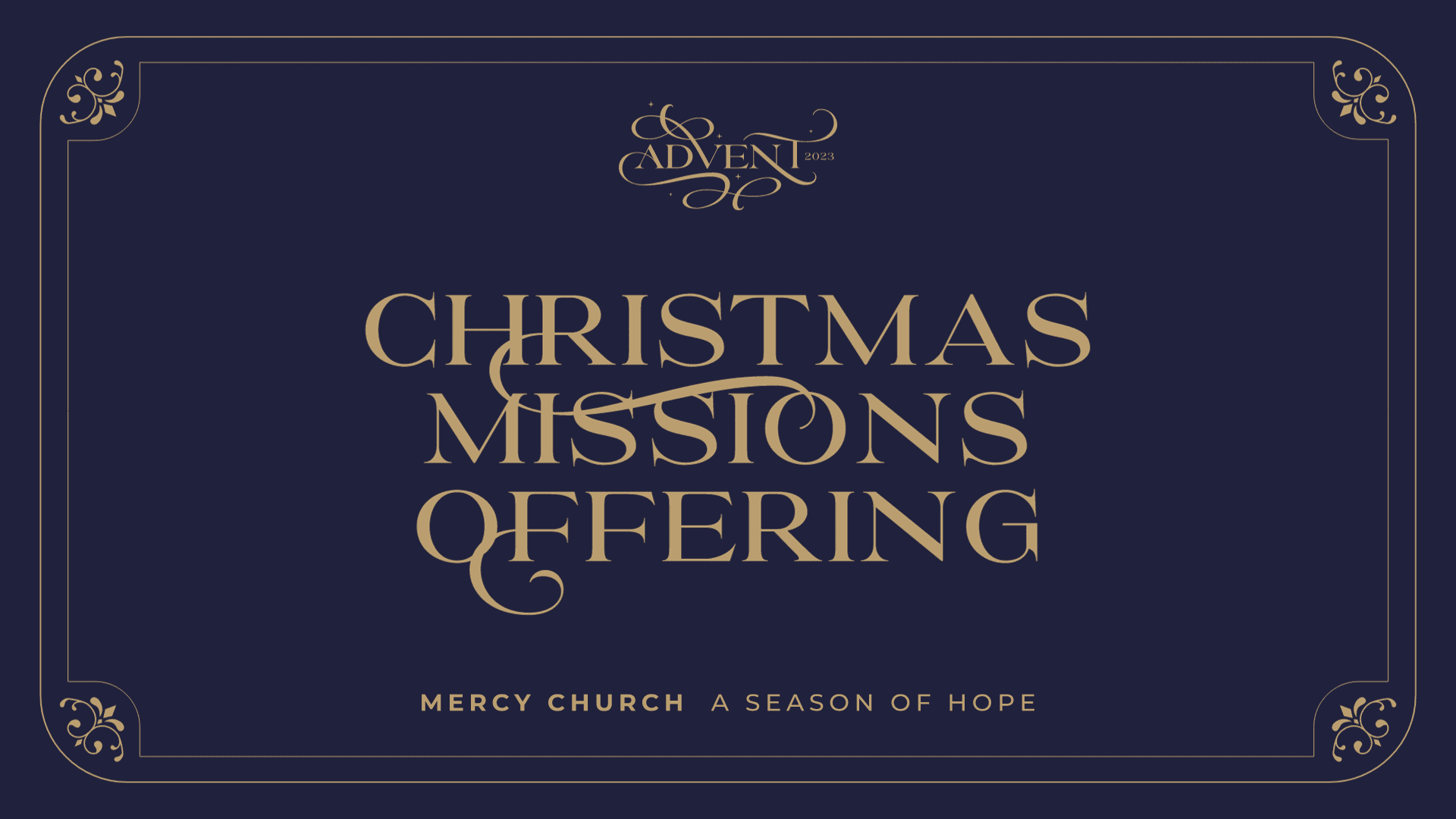 Christmas Missions Offering Title - Christmas Missions Offering