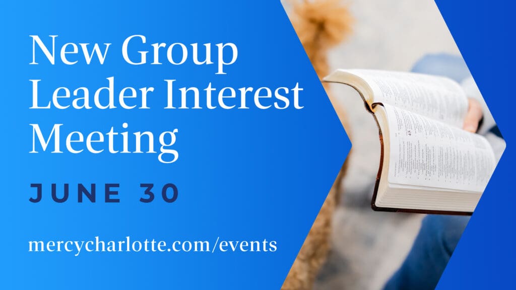 New Group Leader Interest Meeting