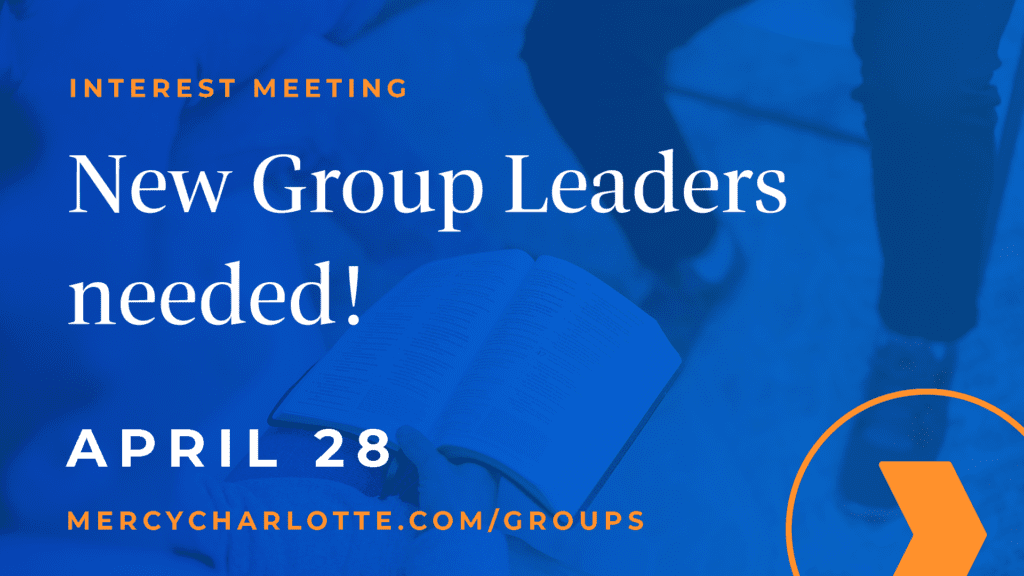 New Group Leader Interest Meeting