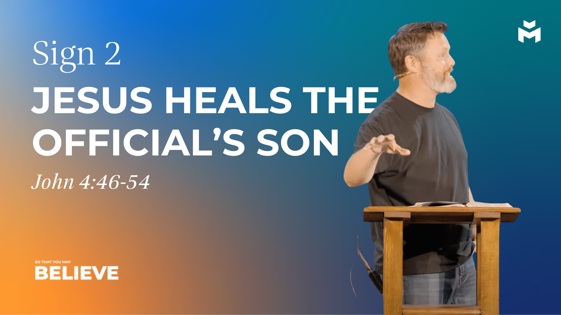 Sign 2: Jesus Heals the Official’s Son