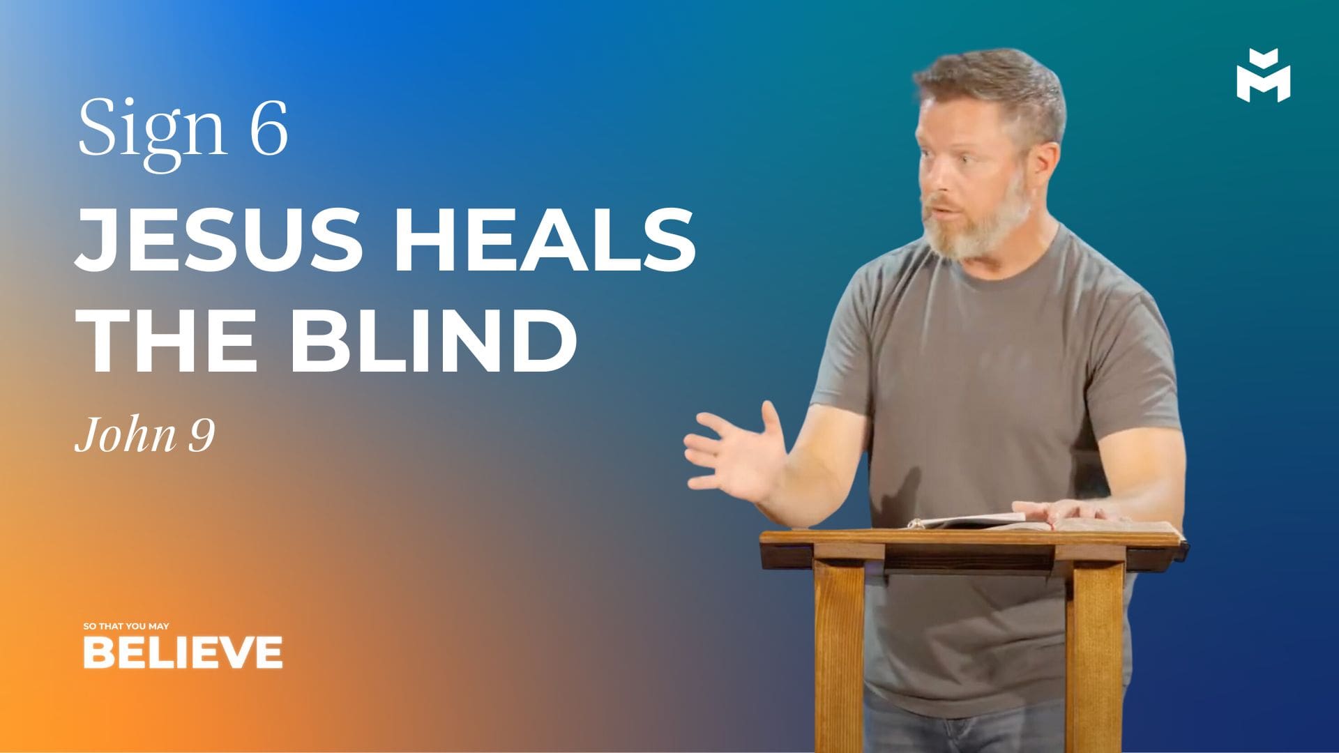 Sign 6: Jesus Heals the Blind